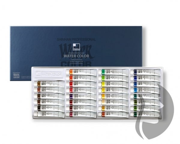 ShinHan Professional WATER COLOR - akvarelové barvy v tubě - sada 30 barev