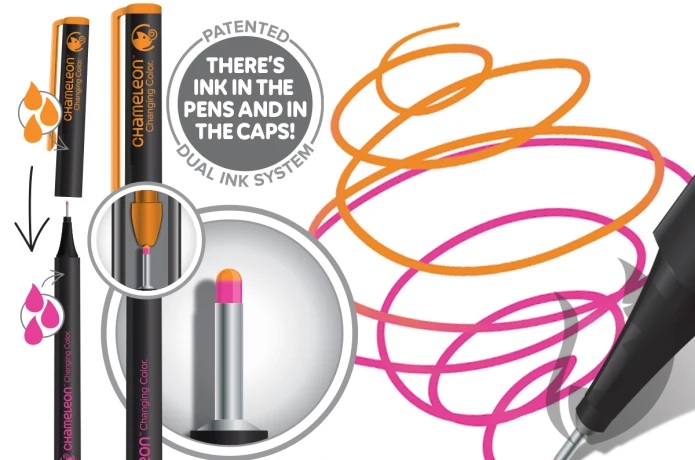 Chameleon Fineliner Changing colors - tónovací linery - sada 12 ks - DESIGNER TONES