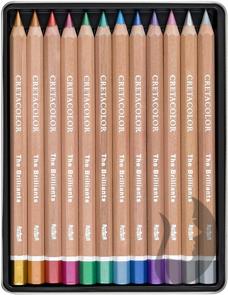 Cretacolor - The Brilliants - Megacolor metallic - 12 ks