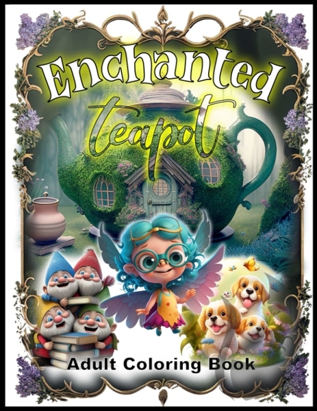 Enchanted Teapot adult coloring book