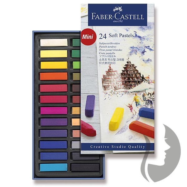 Faber-Castell CREATIVE STUDIO - suché pastely - MINI - sada 24 kusů