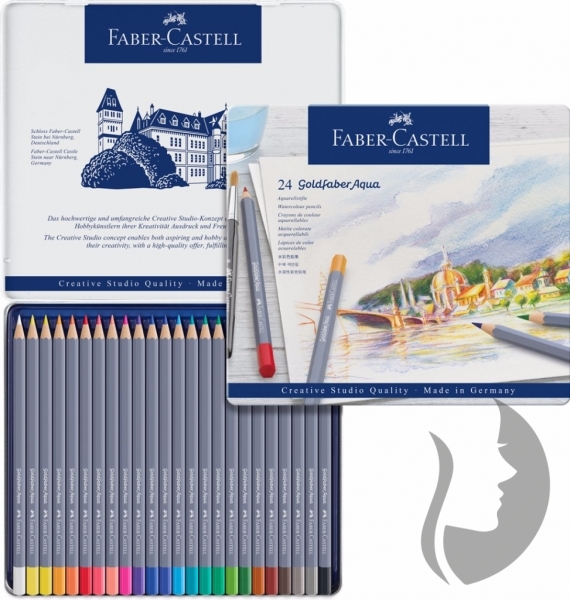 Faber-Castell GOLDFABER AQUA - akvarelové pastelky - sada 24 ks