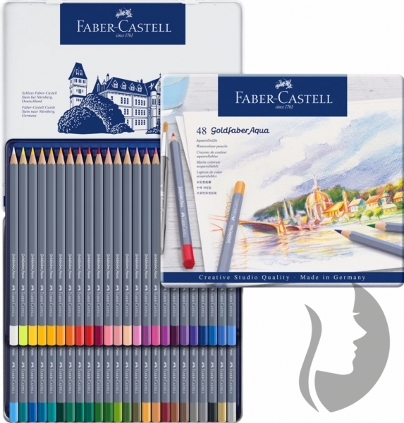 Faber-Castell GOLDFABER AQUA - akvarelové pastelky - sada 48 ks