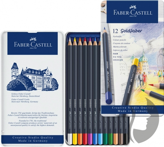 Faber-Castell GOLDFABER - umělecké pastelky - sada 12 ks