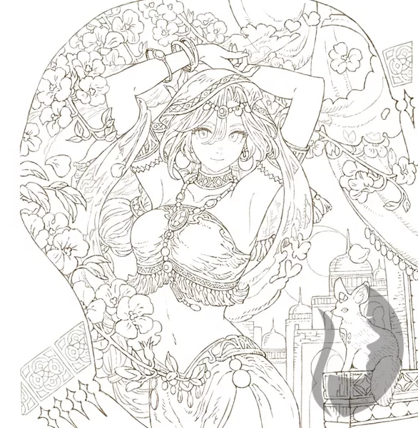 Flower Coloring Book from a Fantasy World (Květinové omalovánky z kouzelného světa) - JAPONSKO
