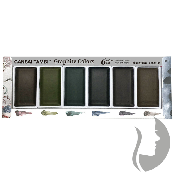 Gansai Tambi Graphite Colours Set - sada 6 ks - akvarelové barvy