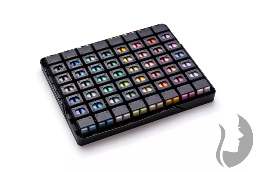 HIMI Twin Cup Gouache Set Black Edition - kvašové barvy - sada 112 x 12 ml - ČERNA