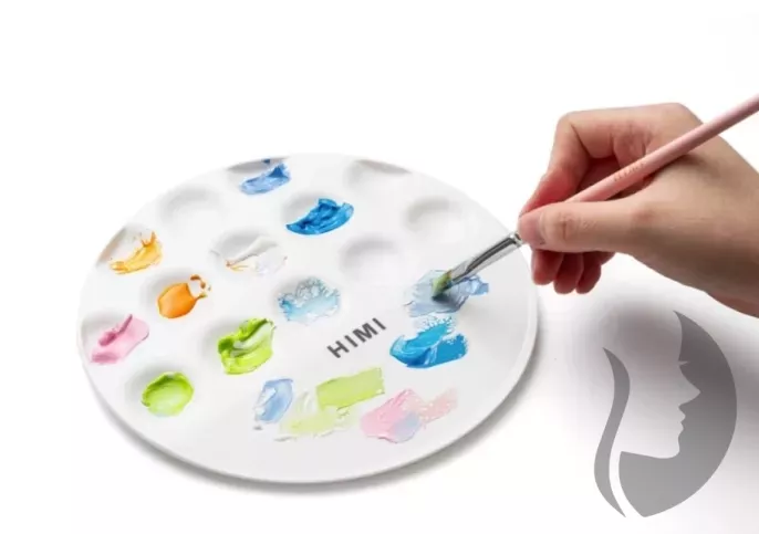 HIMI UFO Palette - kulatá paleta s důlky - průměr 18 cm