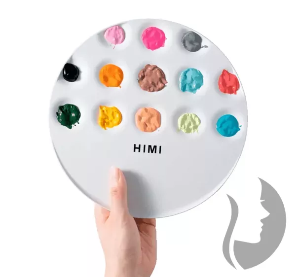 HIMI UFO Palette - kulatá paleta s důlky - průměr 18 cm