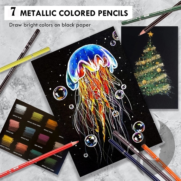 KALOUR 72 Count Colored Pencils - sada 72 ks