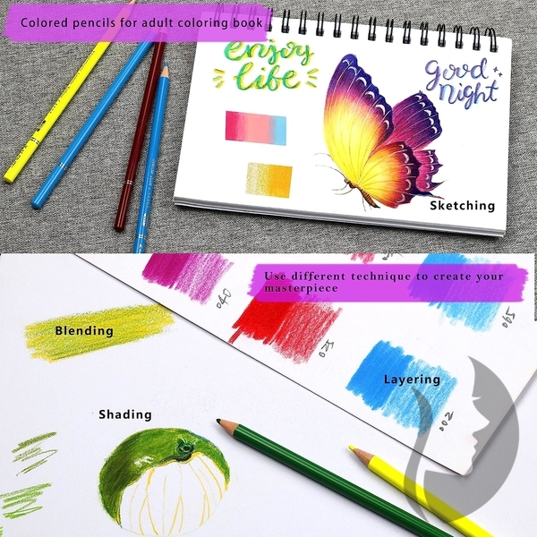 KALOUR 72 Count Colored Pencils - sada 72 ks