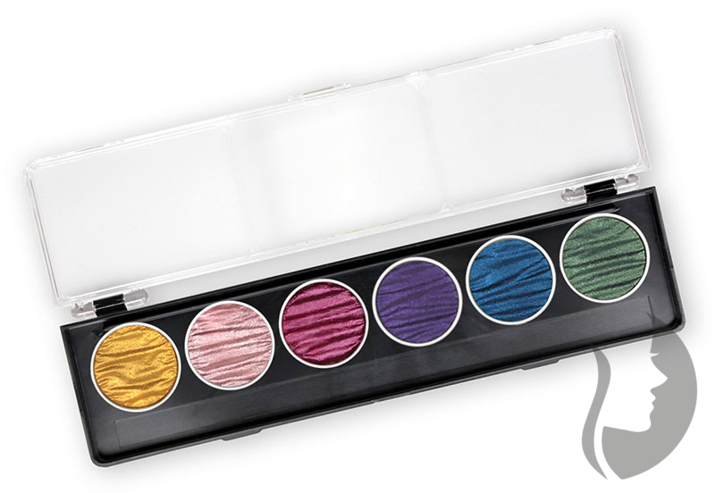 COLIRO Pearl Color Set RAINBOW - sada 6 ks - perleťové akvarelové barvy