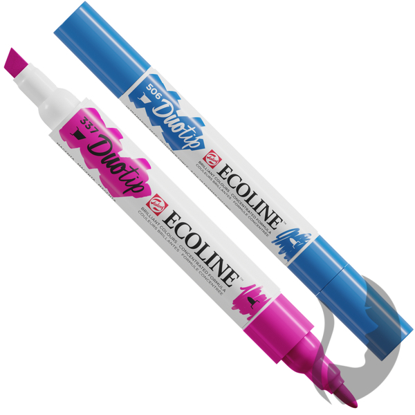 Royal Talens ECOLINE DUO TIP - brush pen - štětcové fixy - rozmývatelné - 