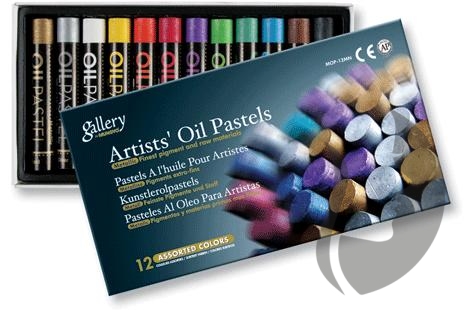 Mungyo Gallery Artists Oil Pastels  METALLIC - metalické olejové pastely 12 ks