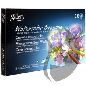 Mungyo Gallery Watercolor Crayons - akvarelové voskovky (pastely) - 24 ks