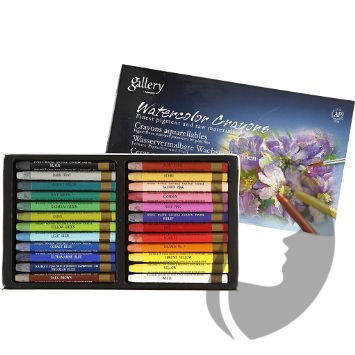 Mungyo Gallery Watercolor Crayons - akvarelové voskovky (pastely) - 24 ks