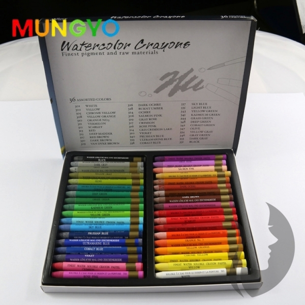 Mungyo Gallery Watercolor Crayons - akvarelové voskovky (pastely) - 36 ks