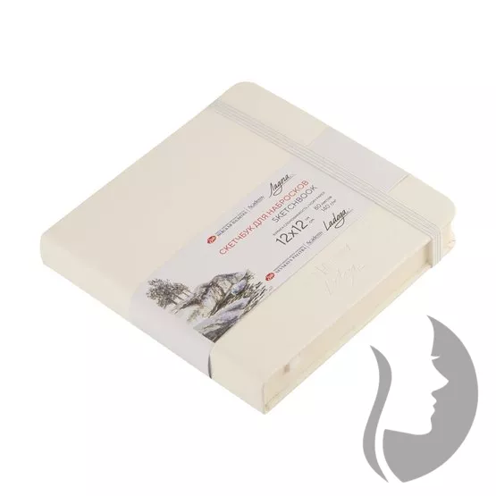 Nevskaya Palitra Academy LADOGA - sketchbook - skicák v pevné vazbě 140 g/m2 - BÍLÁ - 5 rozměrů