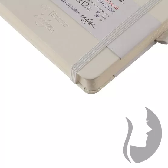 Nevskaya Palitra Academy LADOGA - sketchbook - skicák v pevné vazbě 140 g/m2 - BÍLÁ - 5 rozměrů
