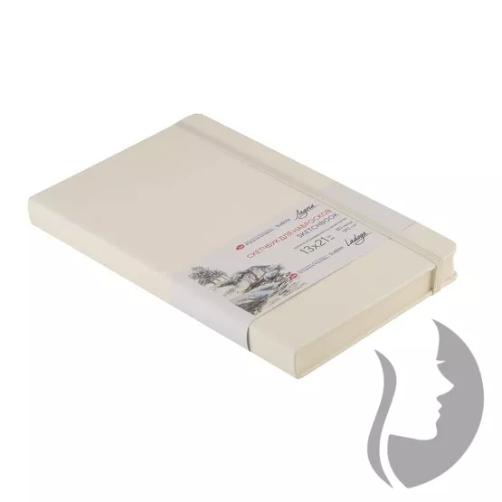 Nevskaya Palitra Academy LADOGA - sketchbook - skicák v pevné vazbě 140 g/m2 - BÍLÁ - 5 rozměrů