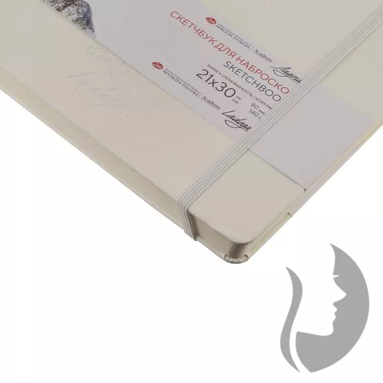 Nevskaya Palitra Academy LADOGA - sketchbook - skicák v pevné vazbě 140 g/m2 - BÍLÁ - 5 rozměrů