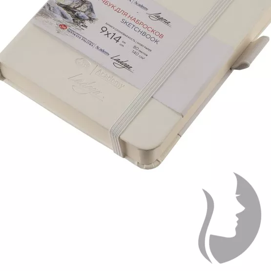Nevskaya Palitra Academy LADOGA - sketchbook - skicák v pevné vazbě 140 g/m2 - BÍLÁ - 5 rozměrů