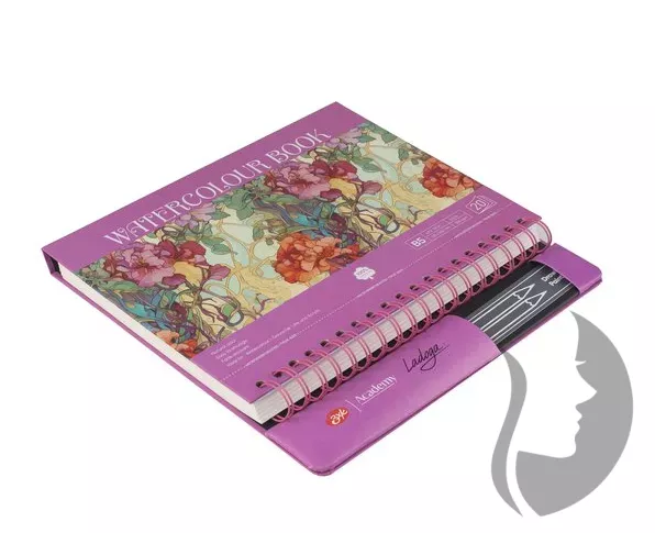 Nevskaya Palitra Academy LADOGA - watercolour book - skládací skicák - PINK