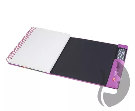 Nevskaya Palitra Academy LADOGA - watercolour book - skládací skicák - PINK