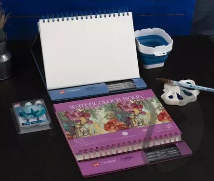 Nevskaya Palitra Academy LADOGA - watercolour book - skládací skicák - PINK