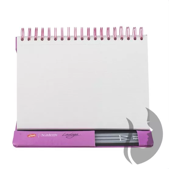 Nevskaya Palitra Academy LADOGA - watercolour book - skládací skicák - PINK