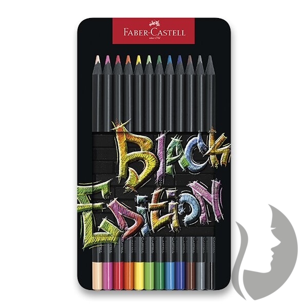 Faber-Castell BLACK EDITION pastelky - sada 12 ks