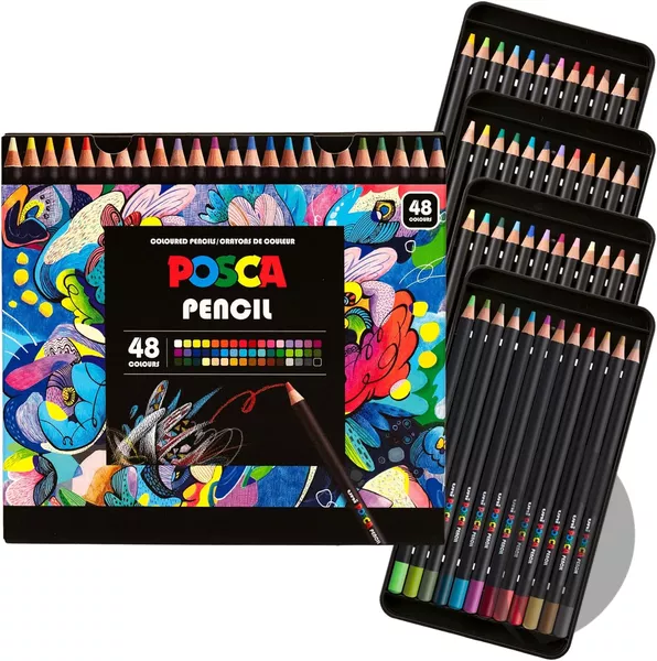 POSCA (UNI) umělecké pastelky - sada 48 ks