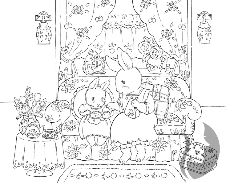 Rabbit Family – Life in a Little House in Bloom (Králíčí rodinka – Květinový život v malém domku) - JAPONSKO