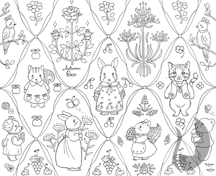 Rabbit Family – Life in a Little House in Bloom (Králíčí rodinka – Květinový život v malém domku) - JAPONSKO