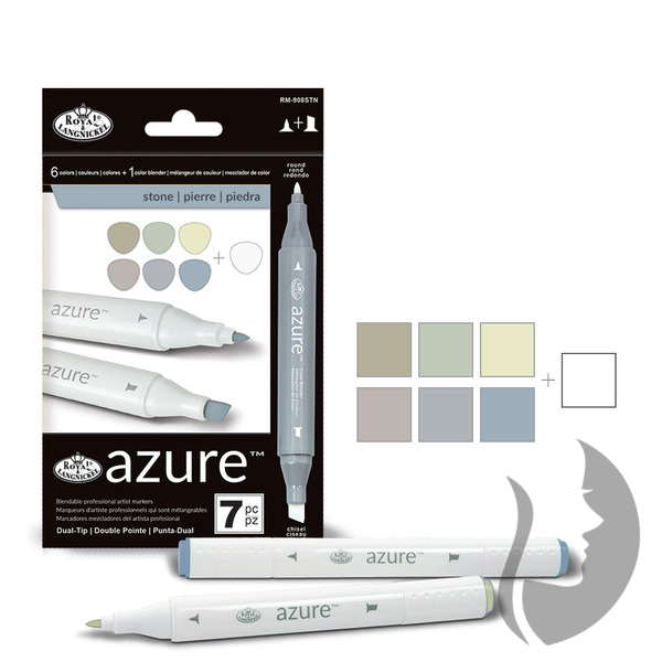 Royal and Langnickel - Azure Artists Markers - Dual Tip - Forest Set of 13