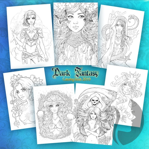 SAKUEMS 3 Dark Fantasy 2019 coloring book Emilie Jarrige