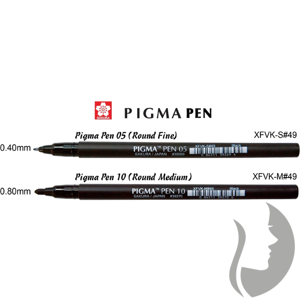 Sakura PIGMA Pigma Pen 10 - 0,7 mm - kulatý hrot