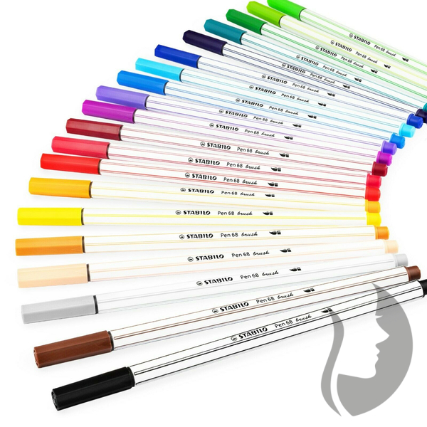 Stabilo Pen 68 brush - fix 1 mm - 24 barev