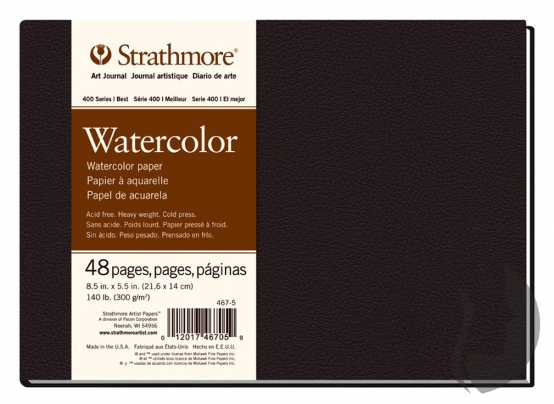 STRATHMORE Watercolor - Art Book (300 g/m2, 48 listů), 14 x 21,6 cm