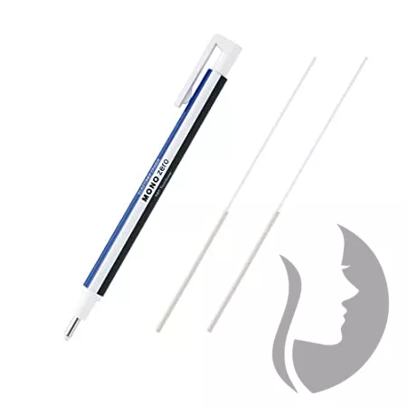 TOMBOW - Mono Zero pryž v tužce - tenká guma kulatá 2,3 mm - sada tužky a náhraní náplně