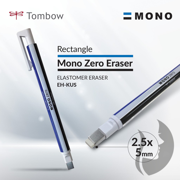 TOMBOW - Mono Zero pryž v tužce - tenká guma plochá 2,5 x 5 mm 