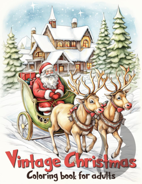 Vintage Christmas Coloring Book for Adults - Max Brenner