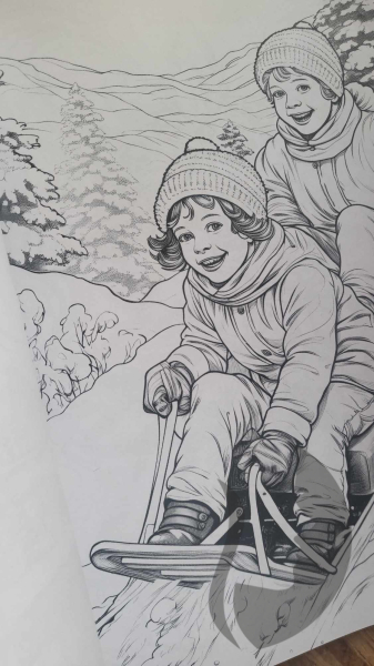 Vintage Christmas Coloring Book for Adults - Max Brenner