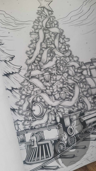 Vintage Christmas Coloring Book for Adults - Max Brenner