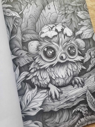 Adorable Creepy Monsters Grayscale Coloring Book - Max Brenner