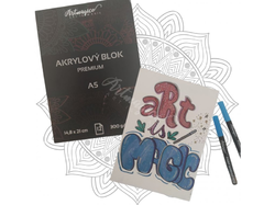 Artmagico Akrylový blok - 300 g/m2, 12 listů - různé varianty