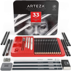 Arteza Expert - Drawing set - sada grafitových potřeb - 33 ks