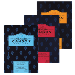 CANSON Heritage skicák - 3 POVRCHY (300g/m2, 12 listů) - 23 x 31 cm