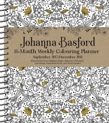 Johanna Basford - 2018 UK 16-Month Diary - týdenní diář