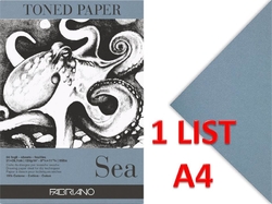 Fabriano Toned paper - SEA - tónovaný papír (120 g/m2) - A4 - 1 list